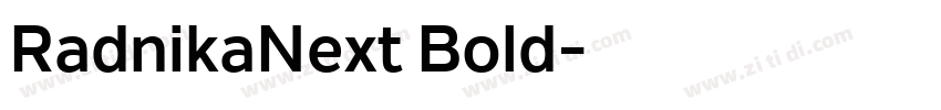 RadnikaNext Bold字体转换